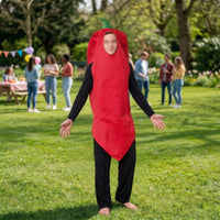 Chili Pepper Costume Green Stem Full Body Chili Suit Oversized for Party