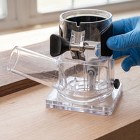 Router Dust Shroud for Woodworking and Engraving Machines