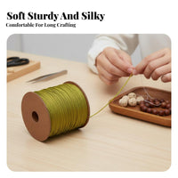 Weaving Cord, Tassel End, Non-Elastic, For Buddha Beads & DIY Crafts
