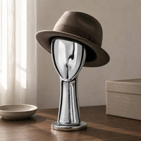 Metal Hairpiece Head Stand Stable Pedestal Base Decor Piece Decorative