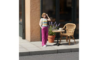 Female Figure Dopamine Girl Style Painted Diorama Figure High Detailed Resin Woman Figurine for Display Cases