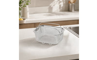 Mesh Draining Basket Rustproof Strainer Basket with Feet Stackable Colander with Feet for Chefs