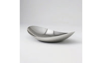 Stainless Steel Fruit Bowl Polished Boat-Shaped Bowl Oval for Dining Table