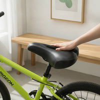 Hollow Bike Saddle with Wrench Carbon-Texture Balance Bike Seat Widened Wide Cycle Seat Ventilation for Children, Kids