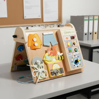 Circuit Busy Board Four-Insingle Child Toy Hand-Eye Coordination for Travel