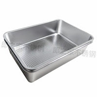Open Cat Litter Box with Sifting Pan, Extra Large, Detachable