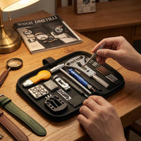 Watch Repair Kit Compact Watch Tool Kit with Case Easy to Use Spring Bar Tool for Home