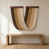 Cotton Cord Wall Hanging Wooden Rod Home Decor Large Size for Hotel Room