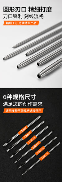 模式玩造圆形刻线器TS005 高达模型细节改造遮盖纸螺钉打孔工具