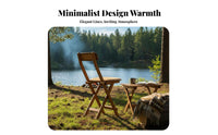 Backless Cross-Frame Stool Foldable Design Rattan Top Folding Stool