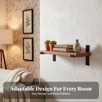 Bracketed Shelf Board Shelf Retro Design Wall Decoration Strong Load-Bearing