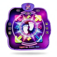 Light-up Double Dance Mat Wireless Dance Mat with Bluetooth Musical Toy Adjustable Volume for Children, Toddlers, Playroom, Birthday Party