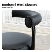 Rotating Dining Chair Vintage & Design Upholstered Rotating Armchair Padded Seat and Backrest Curved Backrestrest for Kitchen