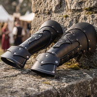 Forearm Bracers Battle Arm Bracers Comfortable Costume Wear for Larpers, Cosplay, Historical Fairs