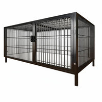SturdyDuty Bar Enclosure Easy to Clean Dog Kennel Large Space Rust-Resistant for Small Pet Owners, Groomers, Home, Backyard