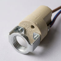 Ceiling Lights Ceramic Lamp Holder for Bathroom Lighting, High Temperature Resistant 250V 2A Bulb Holder, Long Wire Lead, Kitchen Lighting