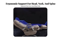 Reclining Highspine-Supporting Chair with Footrest Height Adjustable Highspine-Supporting Recliner with Footrest 360° Rotate