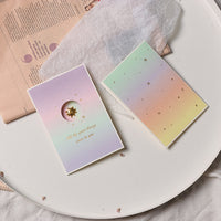 Metallic Hot Stamping Handmade Birthday Thank You Message Blessing Card New Year Valentine Wedding Card