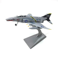 1:100 F-4 鬼怪 战斗机 轰炸机 海盗旗 美国航母战舰机 飞机模型