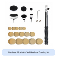 85 Pieces Bowl Sander Tool Kit Adjustable Sanding Head Wood Turning Tools Hook and Loop Discs Dual Bearing Design for Carpenters