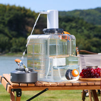 Food-Grade PC Outdoor Water Bucket with Faucet for Home, Square Water Storage Container