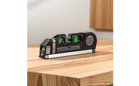 Multi-Function Laser Level with Tape Measure Handheld Laser Level Ruler Imperial Metric for Picture Hanging, Shelf Installation