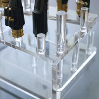 3-Tier Saxophone Mouthpiece Display Stand Tabletop Mouthpiece Stand with 15 Posts Freestanding Space-Saving for Saxophonists