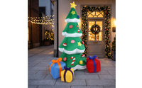 Outdoor Inflatable Tree with Gift Boxes Festive Inflatable Christmas Tree Giant Yard Decoration for Lawn, Garden