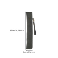Leather Drumstick Bag Hangable Design PU Leather Drumstick Bag Dustproof Drum Carrying Case for Drummers, Live Performance, Studio Sound Production