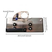 Guided Angle Grinder Chamfering Tool Metal Base Plate Tile Chamfering Tool Portable 45-Degree Bevel Cutter Black Handle