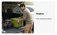 sturdyDuty Stackable Container Easy to Clean Storage Box Snap Lid for vehicle Owners