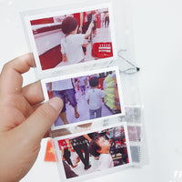 PP Transparent Frosted 3/4-inch Photo Album Ticket Holder for Collectibles