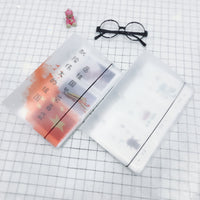 PP Transparent Frosted 3/4-inch Photo Album Ticket Holder for Collectibles