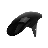 Glossy Black Motorcycle Front Mudguard Streamlined Mudguard with Mounting Bracket Direct Fit Front Mudguard Bracket Aftermarket