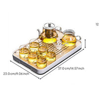 Glass Teapot Set, Borosilicate, Tea Infuser, Teacups, Gift