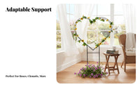 Heart-Shaped Trellis Indoor and Outdoor Use Shaped climbing plant Guide fused Construction Climbing Plant Holder for Gardeners, Potted Plants, Balcony, Indoors