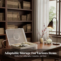 Doubletier Calligraphy Box Doubletier Design Stationery Organizer for Craft Room