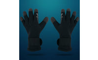 Textured Grip 5mm Neoprene Diving Gloves Wear Resistant Full Finger Diving Gloves Wrist Strap Secure Fit for Underwater