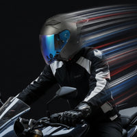 Helmet with Face Visor Aerodynamic Three-Quarter Helmet Lightweight Double Visor for Motorcyclists, Motorcycle Riding, Commuting