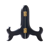 Display Stand for Plates, Tea Cakes, and Collectibles - Black Metal Holder