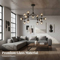 Glass Lamp Shade Minimalist Design Round Glass Globe Heat Dissipation Hole Lighting Accessory