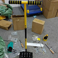Lawn Aerator and Soil Loosener 2-in-1 Standing Garden Tool for Turning Soil