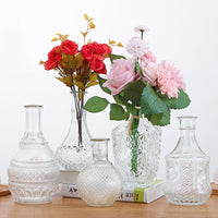 Nordic Ins Style Glass Vase for Hydroponic or Floral Arrangements, Retro Creative Home Decor