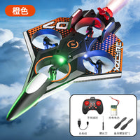 Remote Control Stunt Fighter Jet Drone Toy with Spray Function