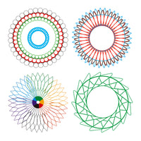 Kids' Spirograph Drawing Stencils Set Art Craft Geometric Ruler Toy
