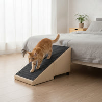 Pet Steps with Stool 2-in-1 Foldable Pet Stair Stable for Bedroom, Elderly Pets