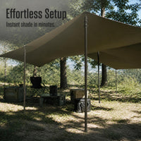 Heavy-Duty Aluminum Alloy Tent Poles for Outdoor Canopy & Awning Support, High-Strength Wind-Resistant Telescopic Rods