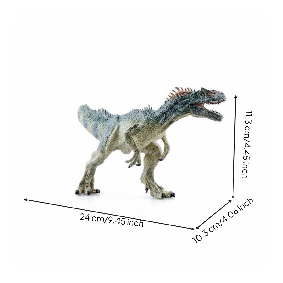 Allosaurus Figure Highly Detailed Solid Plastic Dinosaur for Desk Decoration