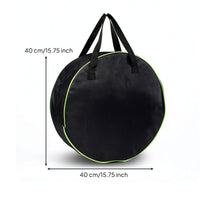 Oxford Cloth Bag with Handles Portable Round Storage Bag Foldable for Tradespeople