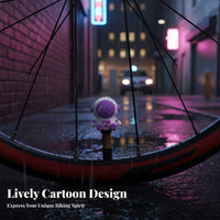 Cartoon Tire Valve Cap Waterproof Cartoon Valve Stem Cap Easy Installation for Cyclists, Gift Donors, Outdoor Biking, Motorcycles, Daily Driving